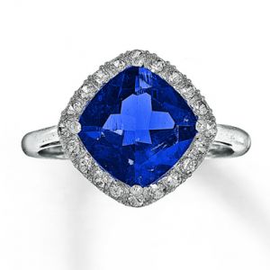 Jared Lab-Created Sapphire Ring Cushion-Cut 10K White Gold- Sapphire.jpg